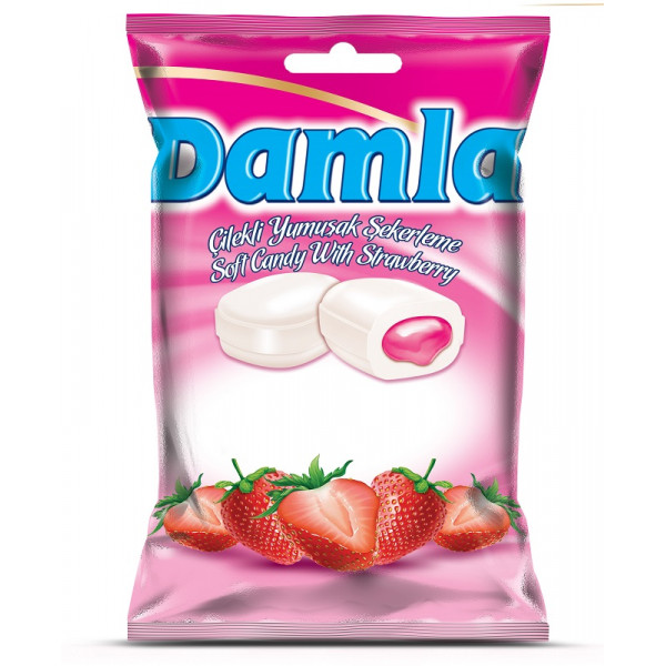 Καραμέλες Damla Φράουλα 90γρ.