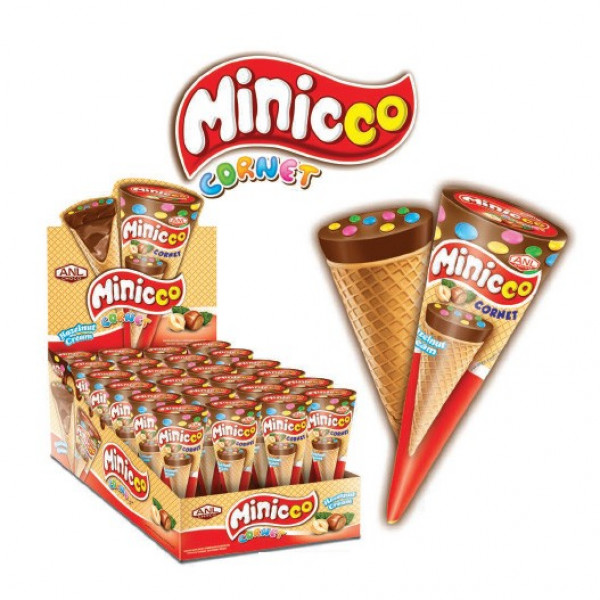Minicco Χωνάκι Σοκολάτα-Φουντούκι 25g