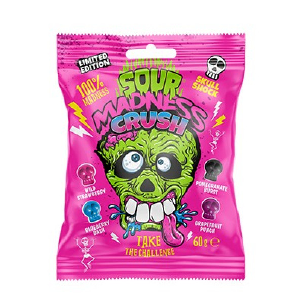 Καραμέλες Sour Madness Crush 60γρ.