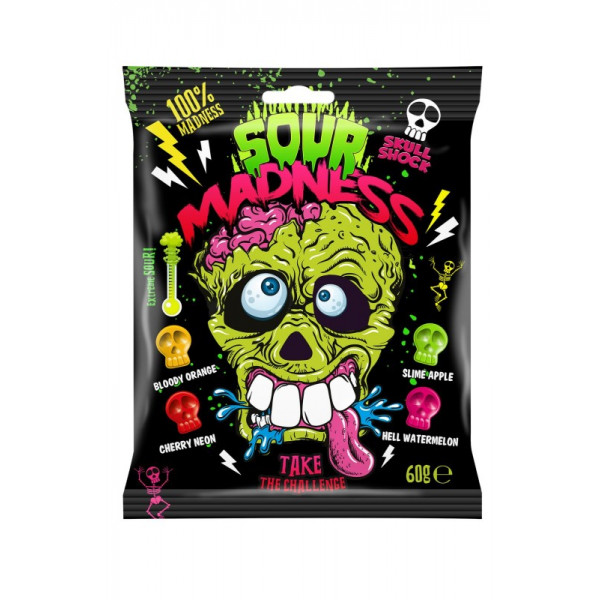 Καραμέλες Sour Madness 60γρ.